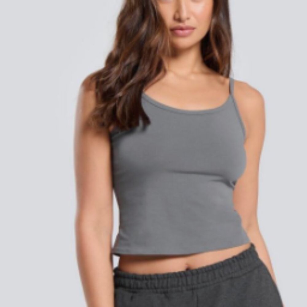 BNWT GYNSHARK Rest Day Bootcut Leggings BRUSHED GREY WITH MATCHING TANK XS - Picture 3 of 14